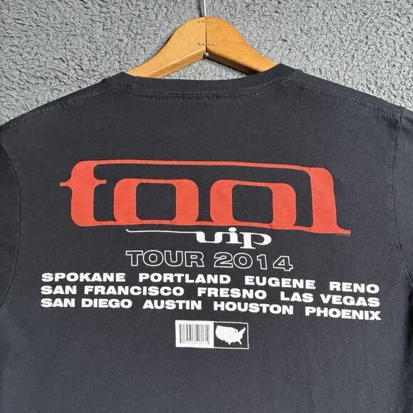 2014 VIP Tour Tool T-Shirt Progressive Metal Band Shirt Men's Tee Small - Picture 6 of 11